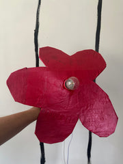 Red Medium Simple Flower Aronomink Lamp