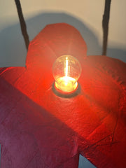 Red Medium Simple Flower Aronomink Lamp