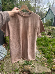 ALR birch bark walnut wild pink rose and stream water