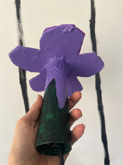 Ecru Extra Small Simple Flower Aronomink Lamp