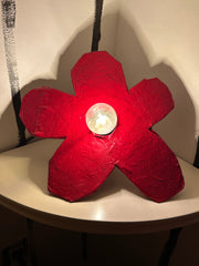 Red Small Simple Flower Aronomink Lamp