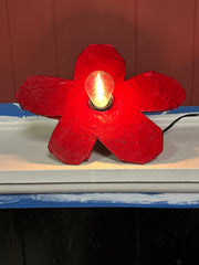 Red Small Simple Flower Aronomink Lamp