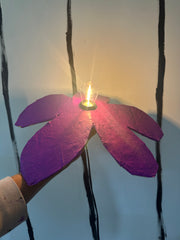 Purple Medium Simple Flower Aronomink Lamp