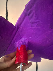 Red Medium Simple Flower Aronomink Lamp