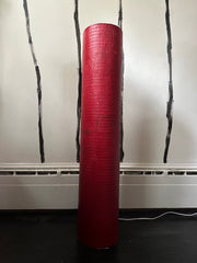 Medium Red Cylinder Aronomink Lamp