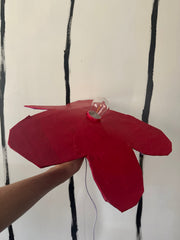 Red Medium Simple Flower Aronomink Lamp