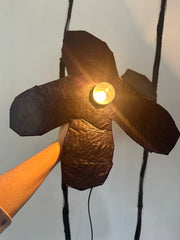 Eggplant Medium Simple Flower Aronomink Lamp