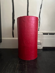 Small Mica Red Cylinder Aronomink Lamp