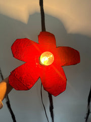 Red Small Simple Flower Aronomink Lamp
