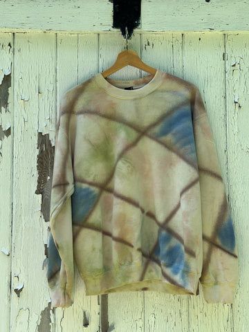 Sold out! Moss Hand Dyed Diamond Crewneck