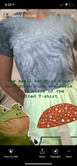 sustainable fabric T-shirt shown on Instagram