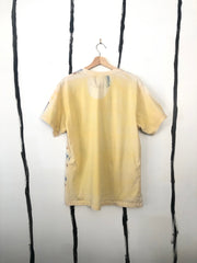 hand dyed yellow T-shirt