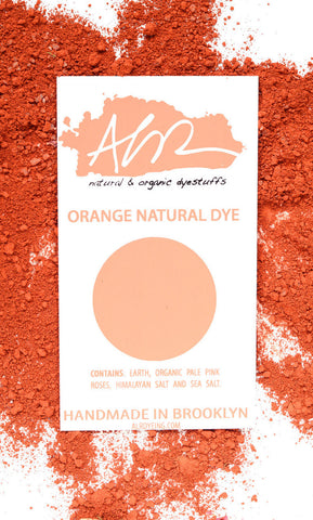 Orange organic dye sustainable packaging