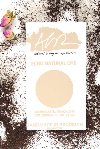 Ecru Organic Dye sustainable packaging