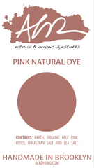 Pink natural dye in sustainable packaging
