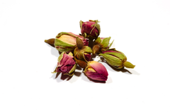 organic rose buds for natural fabric dye
