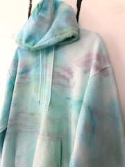 essentials hoodie with hand dyed details