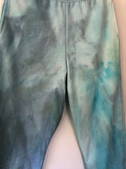 hand dyed fabric sweatpants made with organic dye