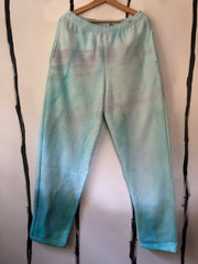 sustainable clothing sweatpants hand dyed with organic materials