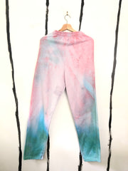 natural tie dyed eco friendly sweatpants